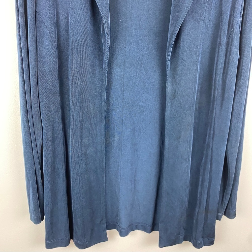 ✨3/$21✨ Chico’s Travelers Open Front Travel Jacket Cardigan Blue Size 0 (Small) - Picture 4 of 11